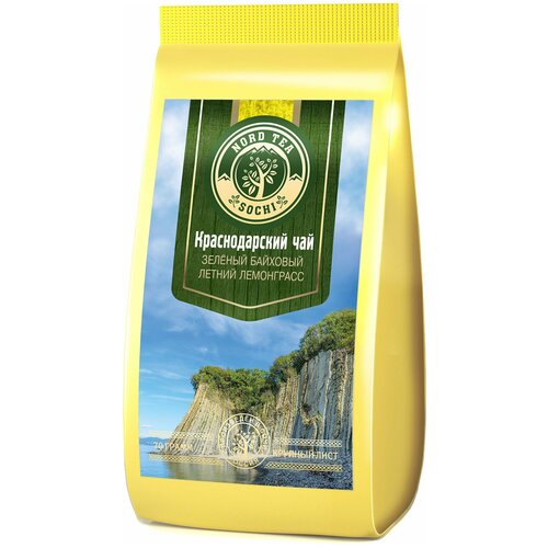 Краснодарский чай 70гр зеленый Летний Лемонграсс Nord Tea Sochi Gold