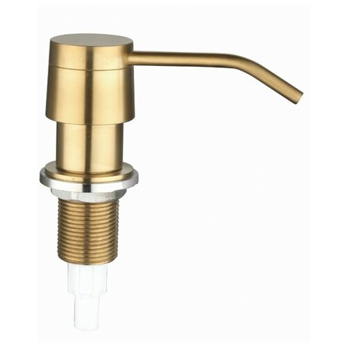 Дозатор для жидкого мыла, круглый, Seaman SSA-011 Light Gold (PVD, satin) - Светлое золото сатин