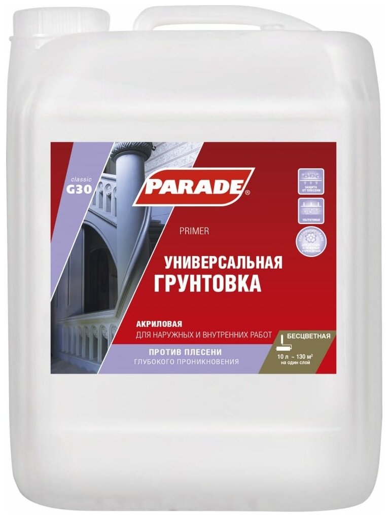 Грунт акриловый PARADE G30 10л