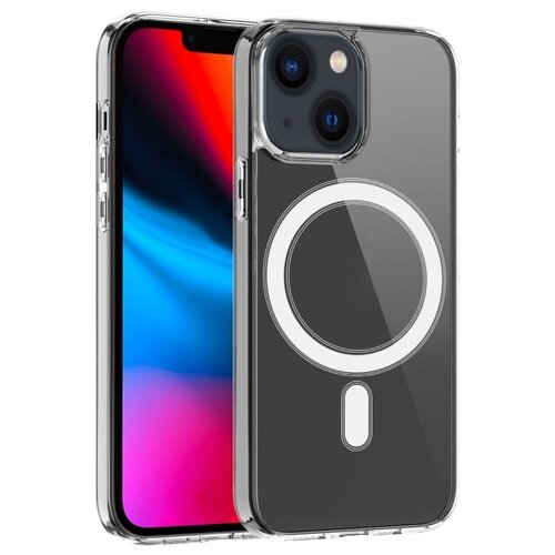 Накладка PC+TPU с MagSafe для iPhone 14 Plus, прозрачный