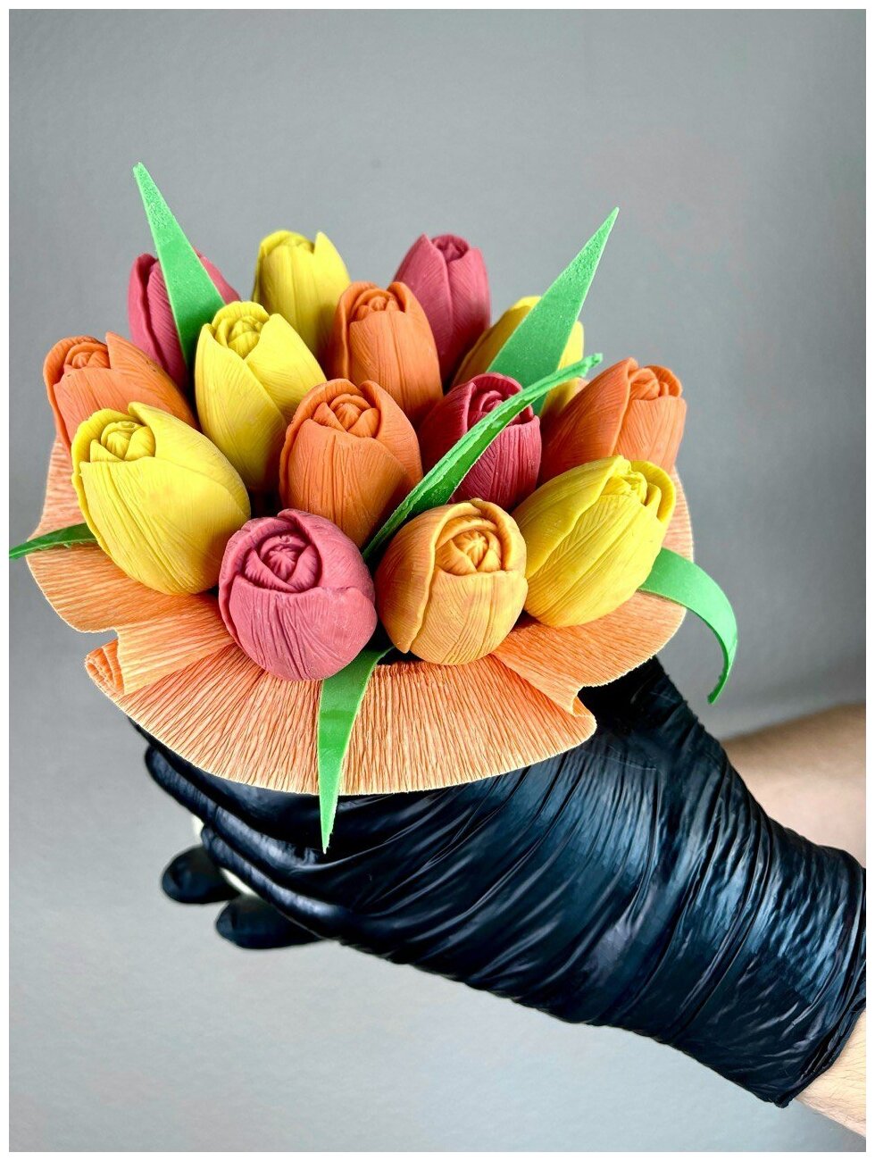 Молд для шоколада цветок тюльпана 3д для творчества и украшения форма кондитерская