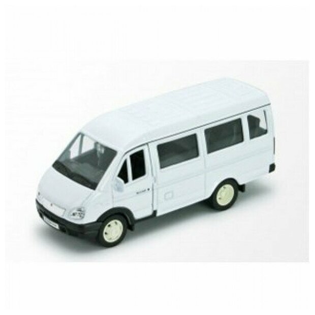 Микроавтобус Welly ГАЗель пассажирская (42387A) 1:34, 12.5 см, белый