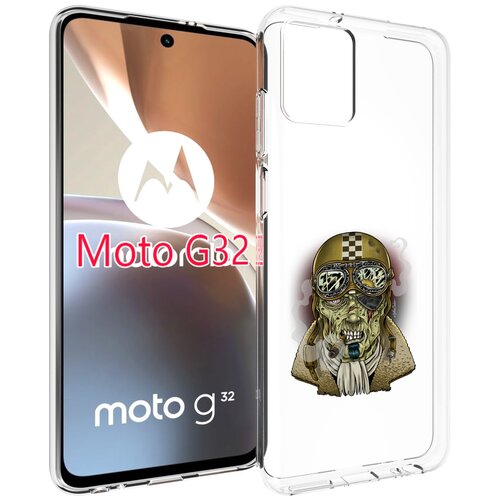 Чехол MyPads военный зомби для Motorola Moto G32 задняя-панель-накладка-бампер