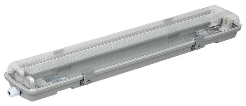Светильник ДСП 2102 под LED лампу 2хT8 600мм IP65, IEK LDSP0-2101-2X060-K01 (1 шт.)