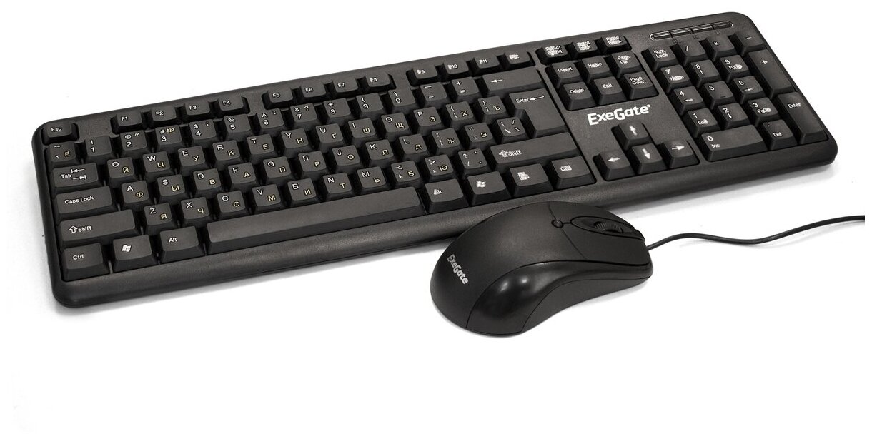 Комплект клавиатура и мышь EXEGATE Combo MK120 черный