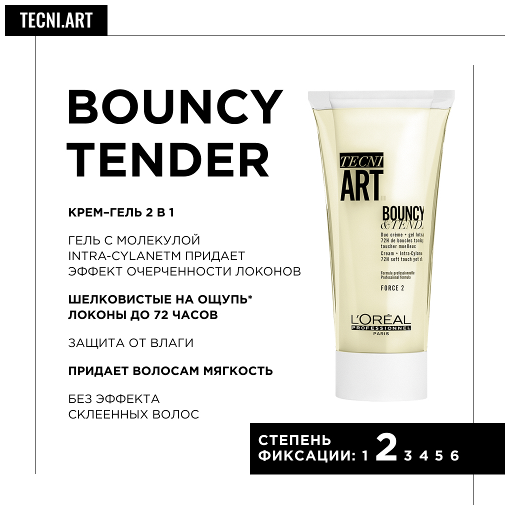 Loreal Professionnel Крем Bouncy&Tender для вьющихся волос, 150 мл (Loreal Professionnel, ) - фото №3