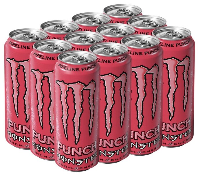 Энергетический напиток Monster Energy Pipeline Punch (Польша), 500 мл (12 шт) - фотография № 1