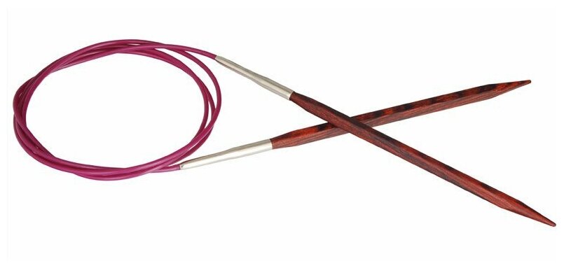 Спицы круговые Knit Pro Cubics, 3 мм, 80 см, дерево, коричневый (KNPR.25331)