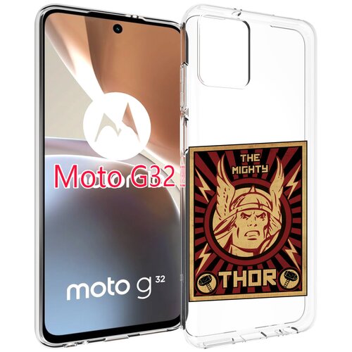 Чехол MyPads тор лицо для Motorola Moto G32 задняя-панель-накладка-бампер