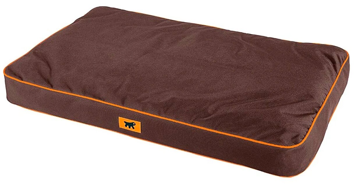 Подушка для собак Ferplast Polo 95 съемный непромокаемый чехол нейлон коричневая 95 х 60 х 8 см (1 шт) - фотография № 3