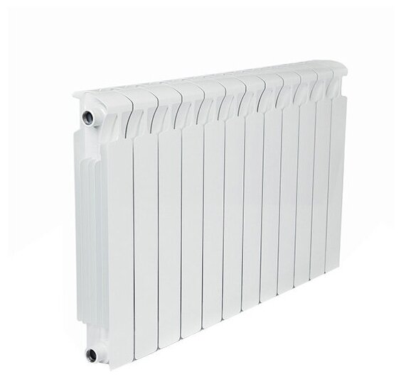 Радиатор биметаллический Rifar Monolit Ventil MVR 500 мм 12 секций 3/4 нижнее правое подключение белый