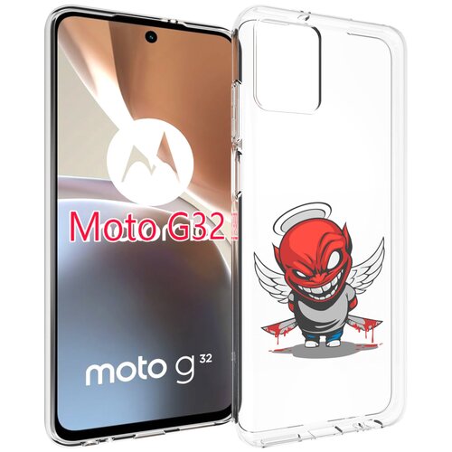 Чехол MyPads злой-ангел для Motorola Moto G32 задняя-панель-накладка-бампер чехол mypads злой большой тигр для motorola moto g32 задняя панель накладка бампер