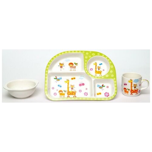 Набор посуды 3 предмета зоопарк Лавенир (172296)