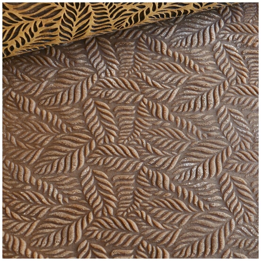 Узорная скалка " Рисунок листья " 3D-Kulinar - фотография № 3