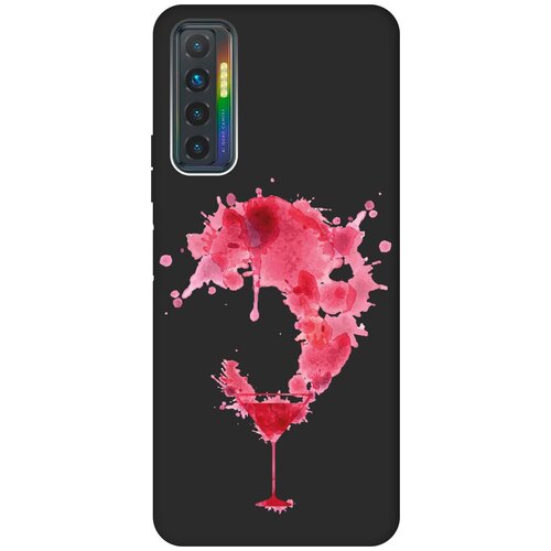 Матовый чехол Cocktail Splash для Tecno Camon 17P / Техно Камон 17Р с 3D эффектом черный матовый чехол boho для tecno camon 17p техно камон 17р с 3d эффектом черный