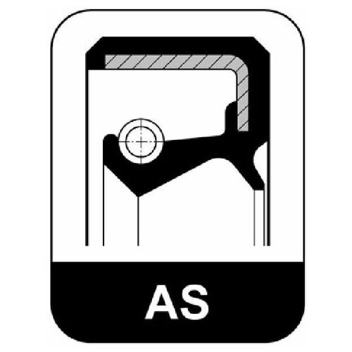 Сальник штока КПП 15x24x7 AS NBR Audi. VW. Skoda 1.0 - 1.4 99>