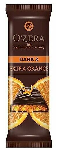 "OZera", шоколад горький Dark & Extra Orange, 40 г (упаковка 15 шт.)KDV - фотография № 3