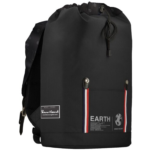 фото Городской рюкзак bruno visconti планета земля 12-011-001, черный
