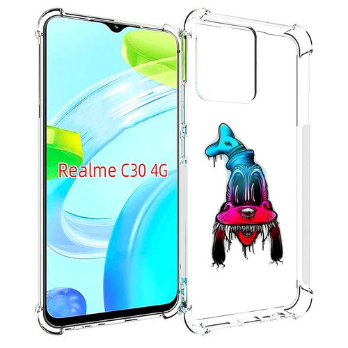 Чехол MyPads Гуффи для Realme C30 4G / Narzo 50i Prime задняя-панель-накладка-бампер чехол задняя панель накладка бампер mypads гуффи для realme narzo 50i противоударный