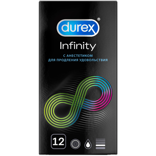 Купить Презервативы Durex Infinity, 12 шт., бесцветный, натуральный латекс