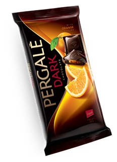 Темный шоколад Pergale с апельсиновой начинкой 100 гр - фотография № 11