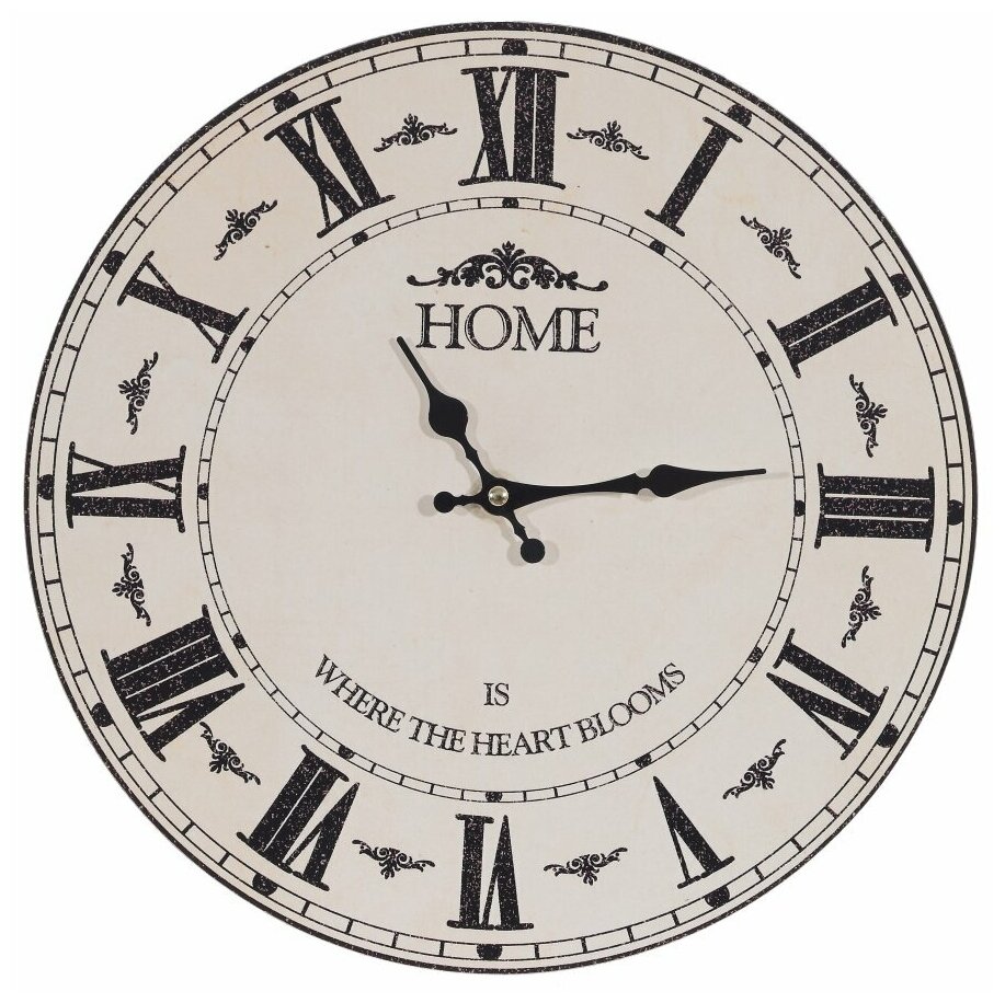 Часы настенные декоративные, L34 W4 H34 см, (1xАА не прилаг.)