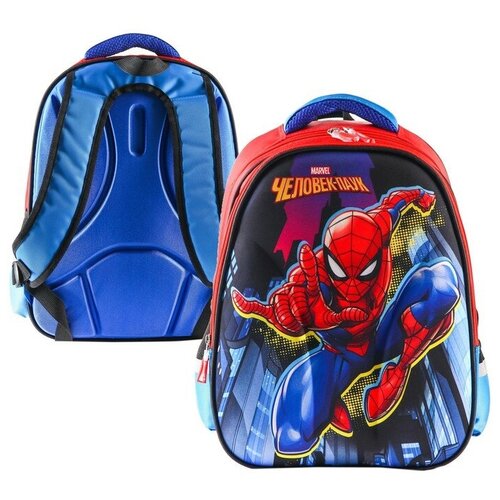 Рюкзак школьный, 39 см х 30 см х 14 см, Человек-паук человек паук 30 см