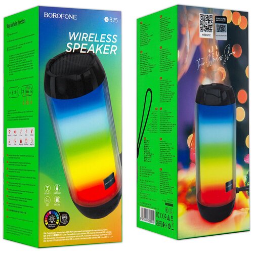 Портативная акустика колонка беспроводная BR25 BOROFONE черный 124000₽