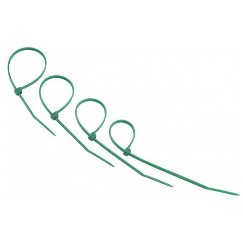 Хомут нейлоновый (кабельная стяжка) Rexant 07-0153-25 зеленый 150 х 2.5 мм (25 штук)