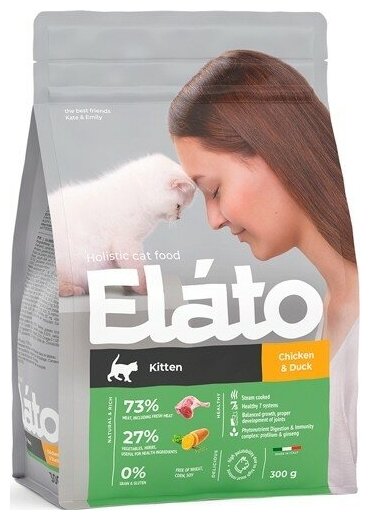 Сухой корм для котят Элато / Elato Holistic c курицей и уткой 1,5 кг - фотография № 8
