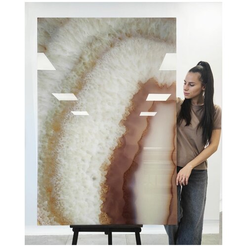 Большая картина на закаленном стекле Agat 100х150 см ALUMOART