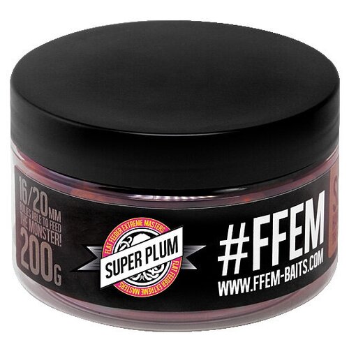 FFEM Бойлы растворимые Super Soluble Boilies Super Plum 16/20мм (200г) бойлы ffem super soluble boilies hookbaits 16 20mm hnv sweet squid