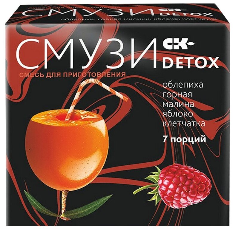 Смузи Detox малина, облепиха и яблоко 12 гр. х 7 пакетиков