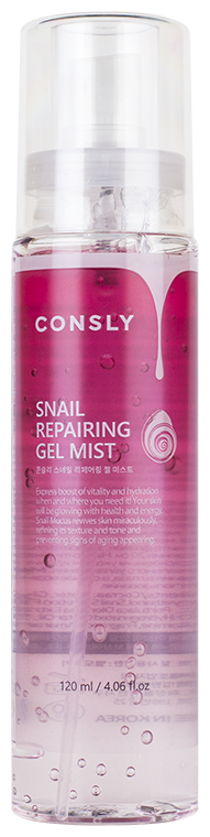 Consly Snail repairing gel mist Восстанавливающий гель-мист для лица с муцином улитки