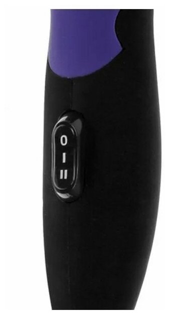 Фен для волос DEXP HD-1000 фиолетовый/черный компактный, 1000 Вт, шнур - 1.8 м - фотография № 3