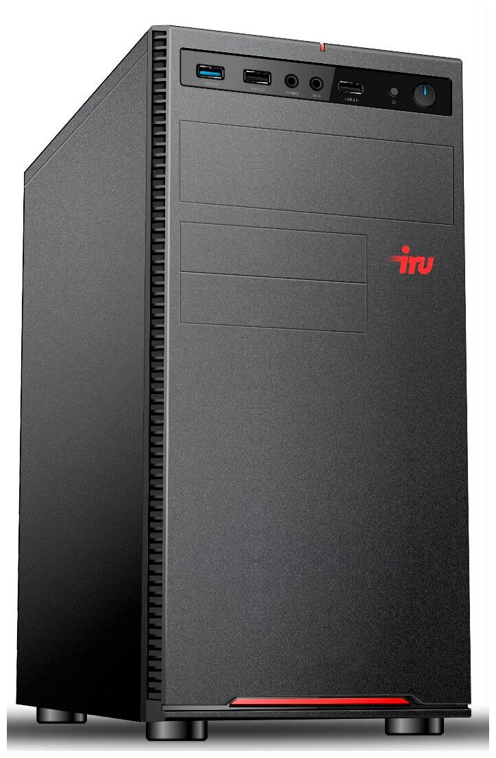 Компьютер iRU Home 310H5SE, Intel Core i3 10105, DDR4 8ГБ, 1ТБ, Intel UHD Graphics 630, Free DOS