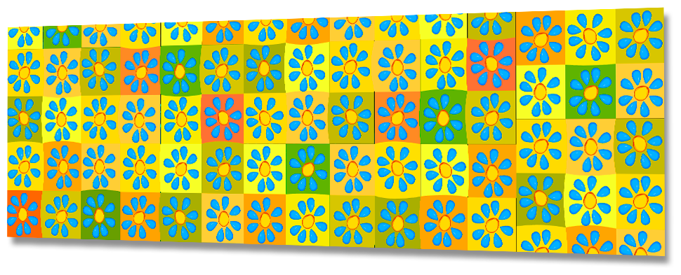 Фартук Кухонный на стену "Цветы ФФ 89" 3000*600*1,5мм, ПВХ, фотопечать с жиростойким матовым покрытием