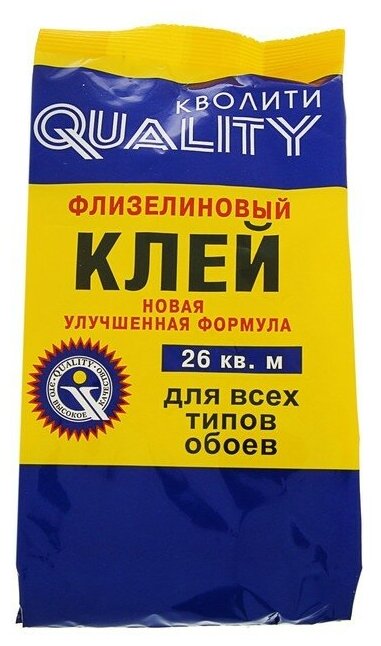 Клей обойный Quality, флизелиновый, мягкая упаковка, 200 г