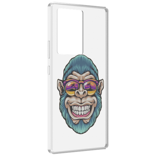 Чехол MyPads обезьяна улыбается для ZTE Nubia Z40 Pro задняя-панель-накладка-бампер