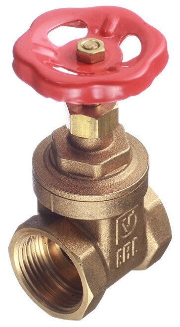 фото Задвижка клиновая латунный VALTEC (VT.012. G.06) 1 ВР(г) х 1 ВР(г) вентиль