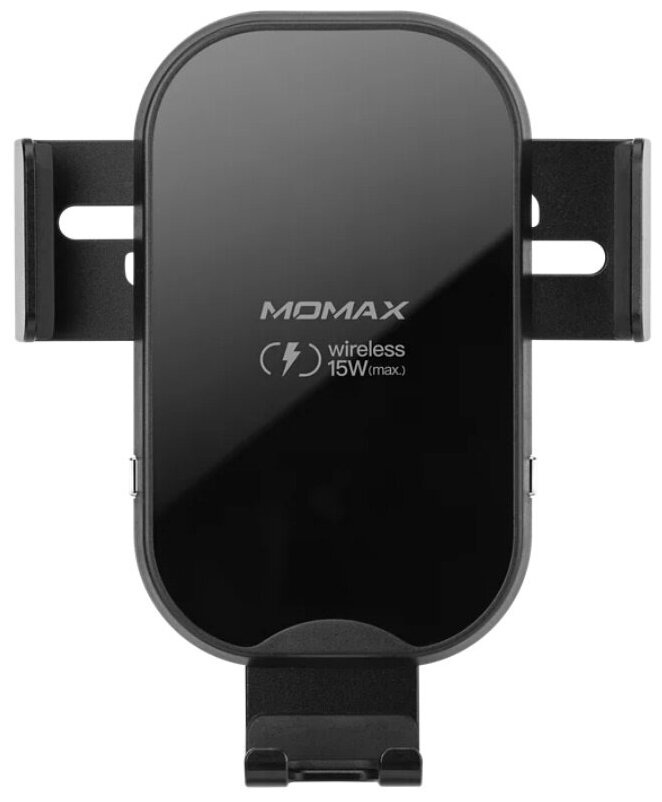 Автомобильный держатель с беспроводной зарядкой Momax Q.Mount 15W Smart 3 Auto Clamping Wireless Charging Car Mount Black (CM16D02)