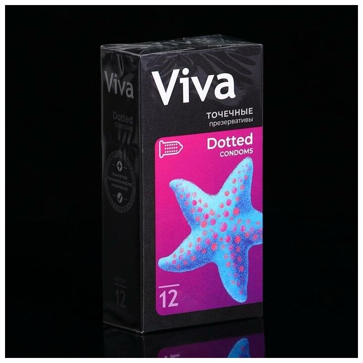 Презервативы Viva (Вива) точечные 12 шт. Richter Rubber Technology Sdn.Bhd. - фото №8