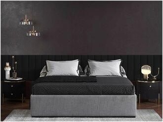 Панель кровати Velour Black 15х60 см 2 шт.