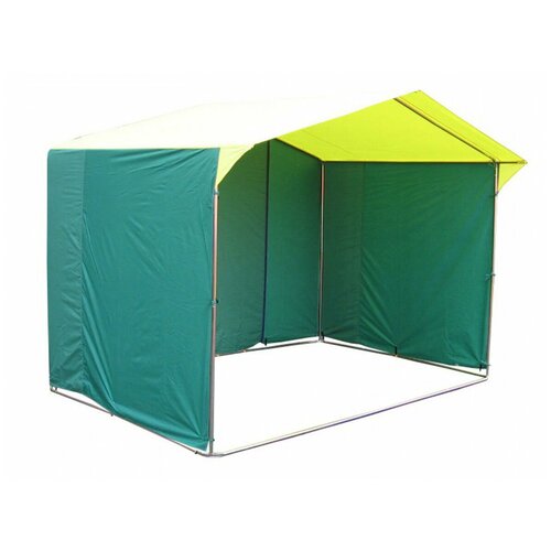 фото Палатка митек домик 3.0х2.0 к (желто-зеленый)