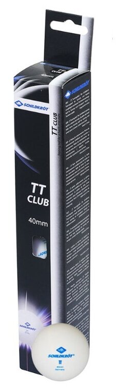 Мячи для настольного тенниса Donic/Schildkrot TT-Club x6 White 618381