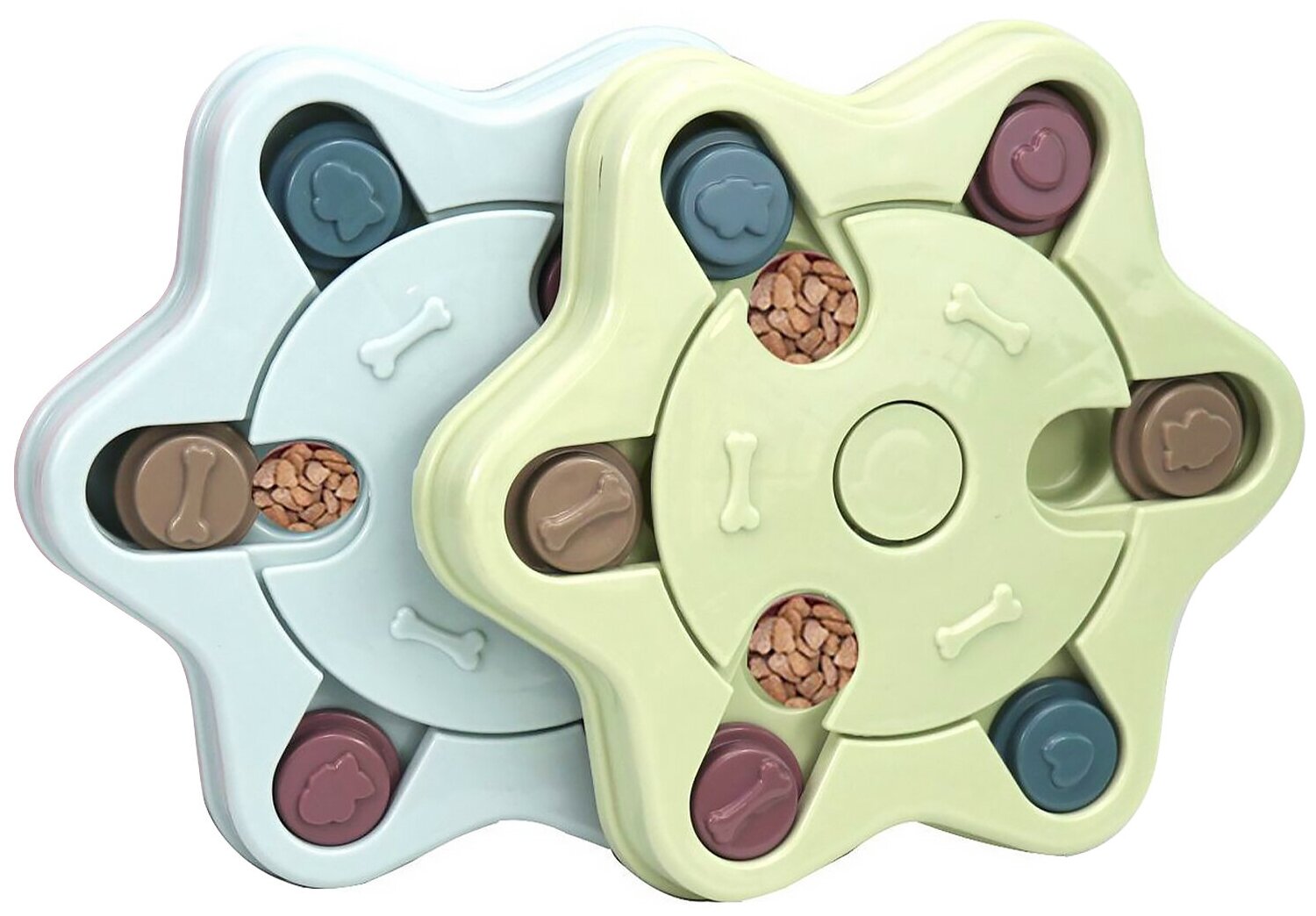 Интерактивная развивающая игрушка для собак головоломка IQ Star STEFAN, зеленый, TY2632GRN