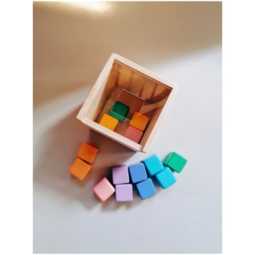 Сортер Кубики пастельные