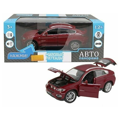 Модель коллекционная машины 1:26 BMW X6, красный JB1251128