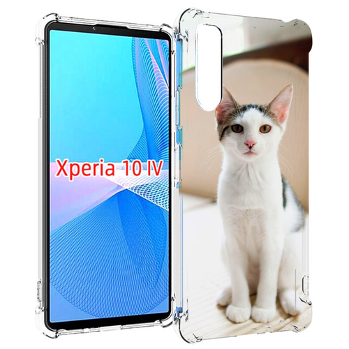 Чехол MyPads порода кошка эгейская для Sony Xperia 10 IV (10-4) задняя-панель-накладка-бампер