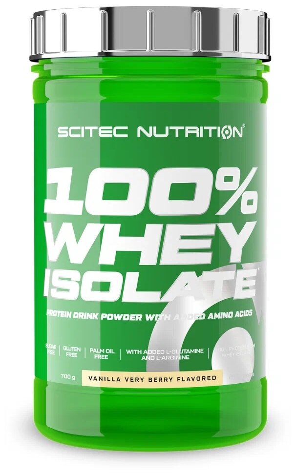 Протеин сывороточный изолят Scitec Nutrition 100% Whey Isolate (700 г) Ваниль-Ягоды